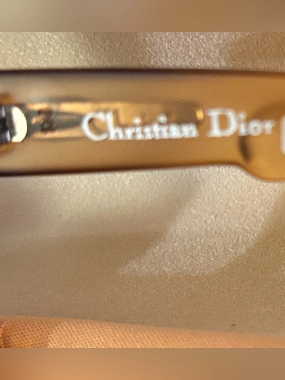 Christian Dior Vintage Matte Amber Sunglasses